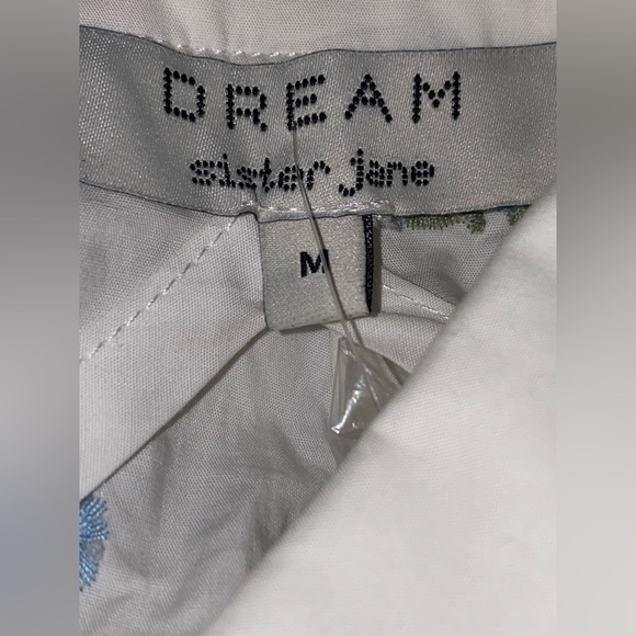 Urban Outfitters Sister Jane Women Lapris Shell Embroidered Shirtdress Midi M EW - Picture 6 of 11